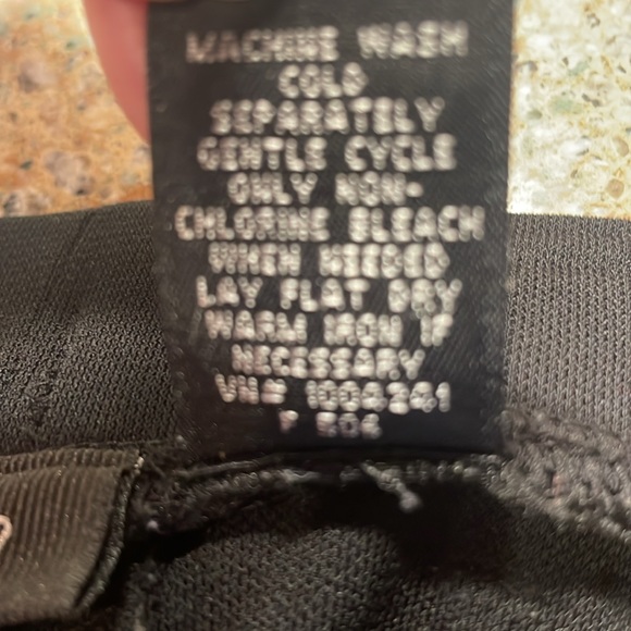 Y2K Mossimo skirt black rayon knit knee length women’s size L large - Picture 10 of 10